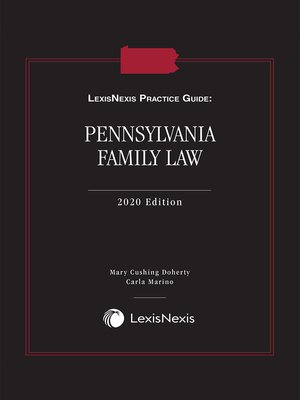 cover image of LexisNexis Practice Guide: Pennsylvania Family Law